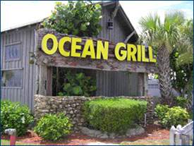 Ocean Grill Exterior with sign